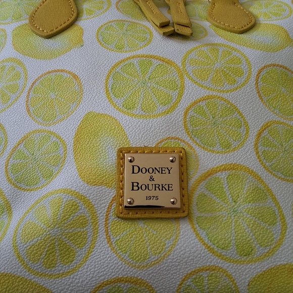 Dooney & Bourke Lemon Print Zip Satchel - Picture 11 of 16